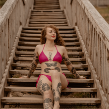 Load image into Gallery viewer, Customisable Tully String Bikini Triangle Top