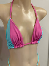 Load image into Gallery viewer, Pink Turquoise Bikini Set 6-10