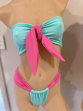 Load image into Gallery viewer, Pink Turquoise Bikini Set 6-10