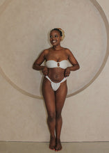 Load image into Gallery viewer, White Gold Trinity Thick Side Bikini Bottoms