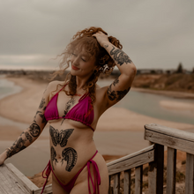 Load image into Gallery viewer, Customisable Tully String Bikini Triangle Top