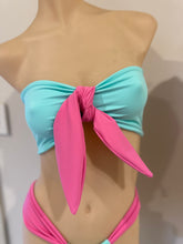 Load image into Gallery viewer, Pink Turquoise Bikini Set 6-10