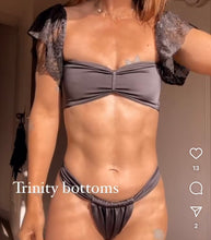 Load image into Gallery viewer, Black off shoulder bikini set S-M (6-10)