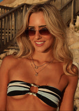Load image into Gallery viewer, Riviera Tropez Strapless Gold Buckle Top