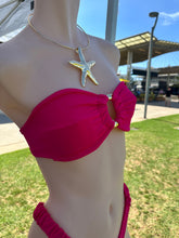 Load image into Gallery viewer, Berry Girl Tropez Straples Gold Buckle Top