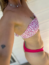 Load image into Gallery viewer, Watermelon Tropez Strapless Gold Buckle Top