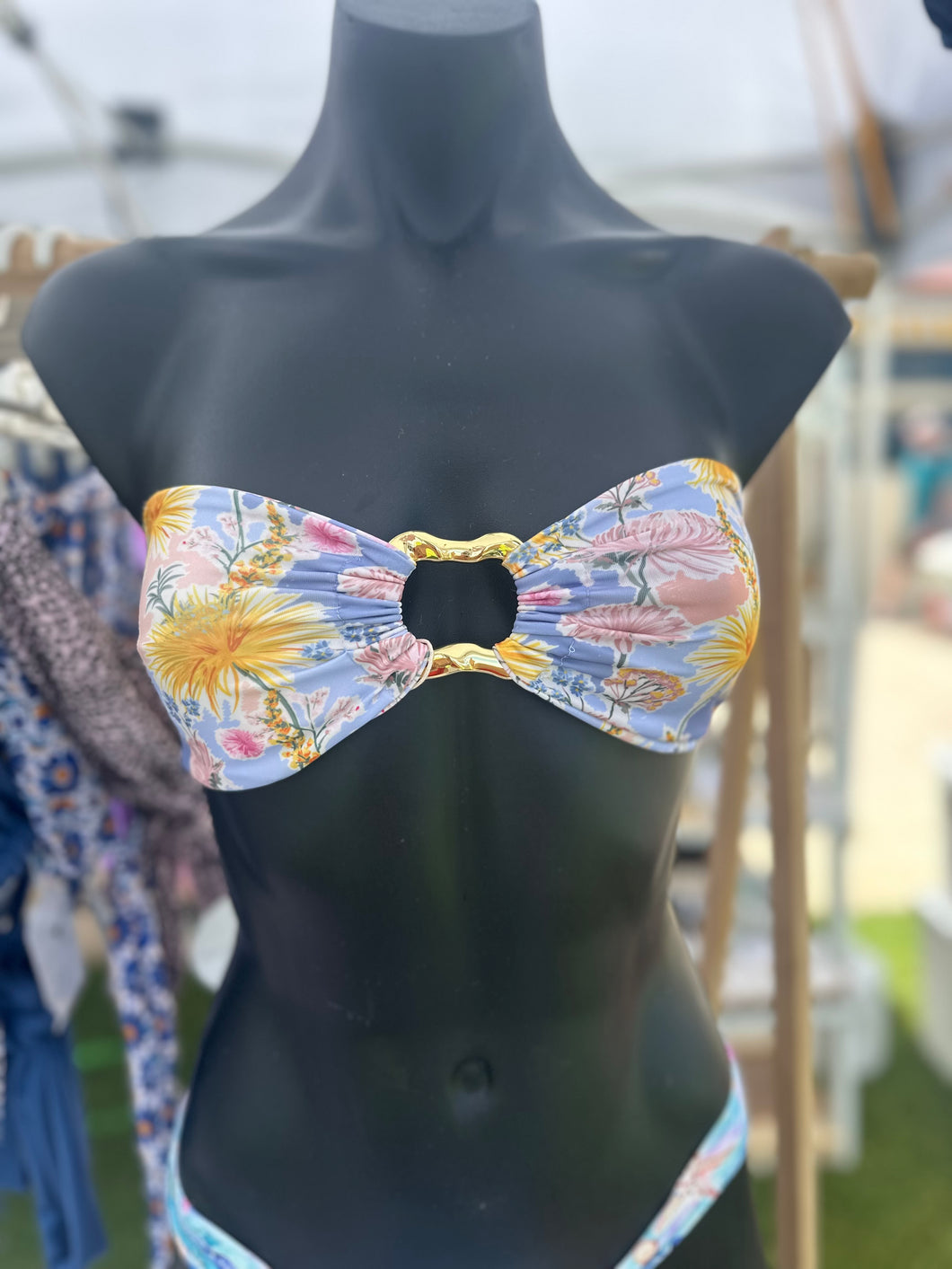 Dandelion Girl Tropez Straples Gold Buckle Top