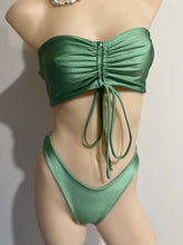 Load image into Gallery viewer, Shimmer Green Bikini Set 8-10
