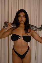 Load image into Gallery viewer, Obsidian Dune Serpent Bandeau Top
