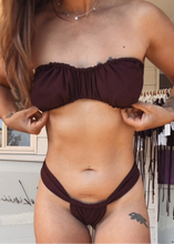 Load image into Gallery viewer, Person wearing a brown bikini in an indoor setting
