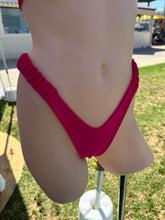 Load image into Gallery viewer, Berry Sorrento Scrunch Side Bikini Bottoms
