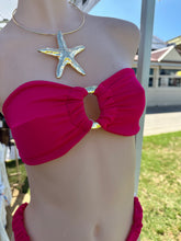 Load image into Gallery viewer, Berry Girl Tropez Straples Gold Buckle Top
