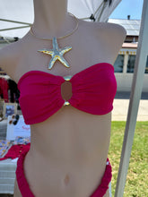 Load image into Gallery viewer, Berry Girl Tropez Straples Gold Buckle Top
