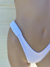 Load image into Gallery viewer, White Gold Sorrento Scrunch Side Bikini Bottoms
