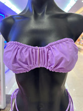 Load image into Gallery viewer, Lilac Amalfi Ruched Strapless Top
